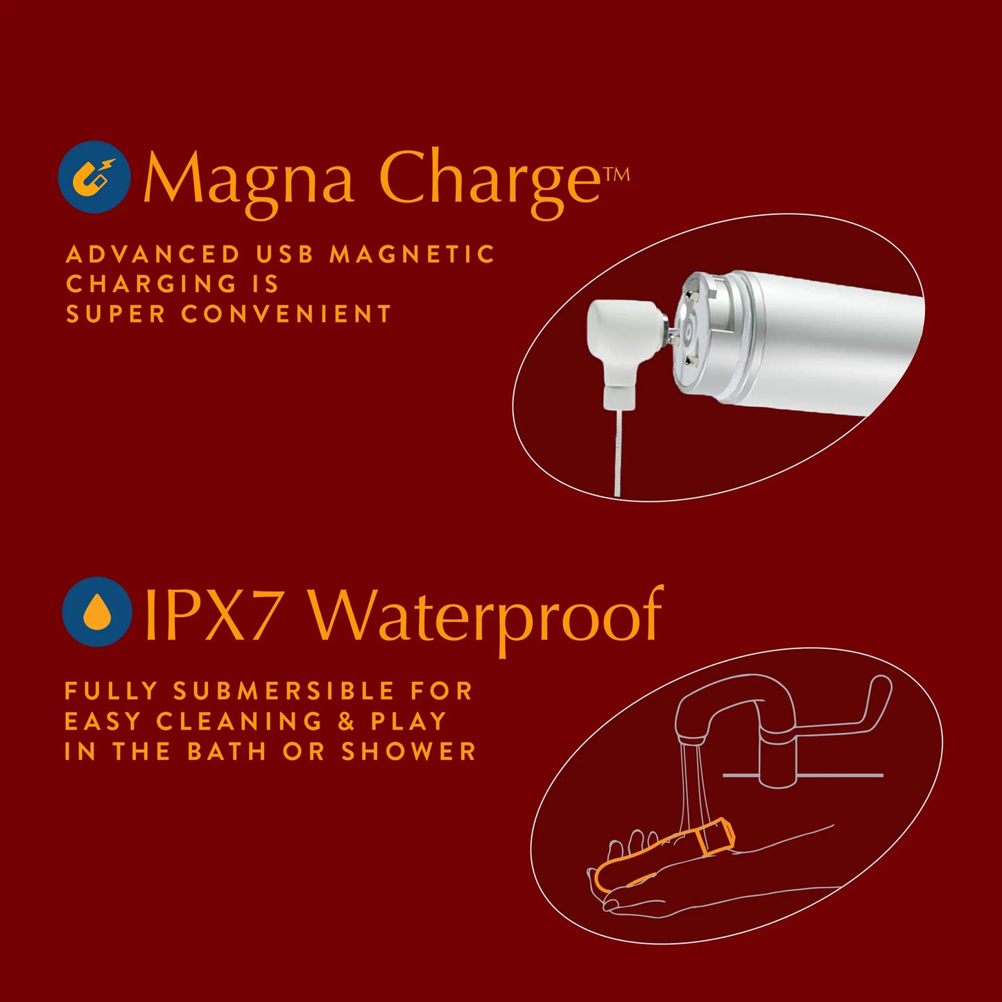 Waterproof and Rechargeable Vibrator