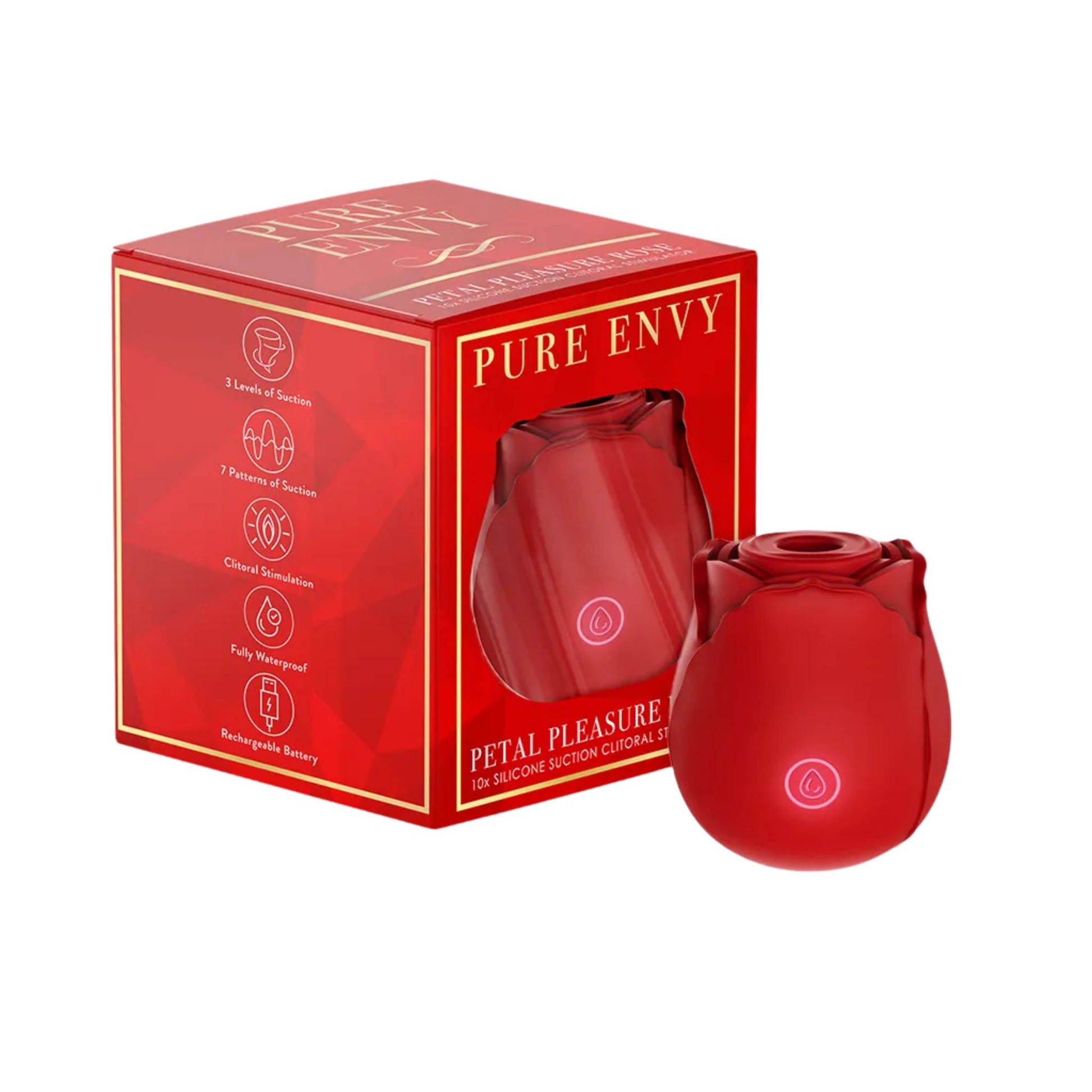 Clitoral Sucking Vibrator Red Rose