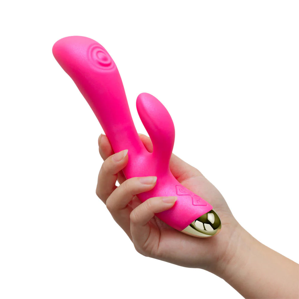 Rabbit Vibrator Aria Pleasin' AF in Hand