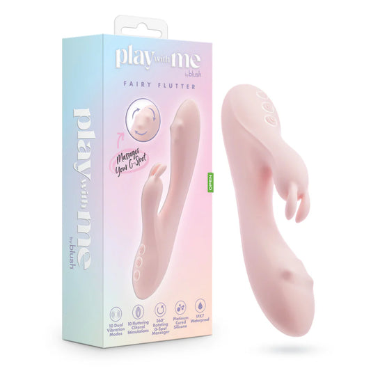 Rabbit Pink Vibrator - The Blush Fairy Flutter G-Spot Toy