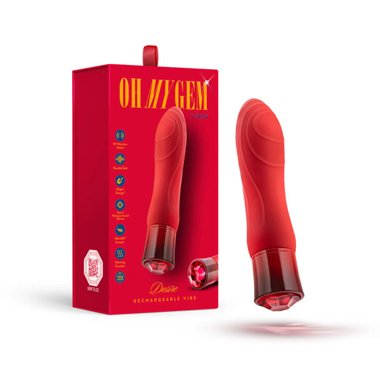 Red Vibrator - Blush Oh My Gem Desire Ruby Glow Vibrator Box