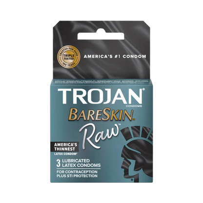 Trojan BareSkin Raw Condoms 3 pack
