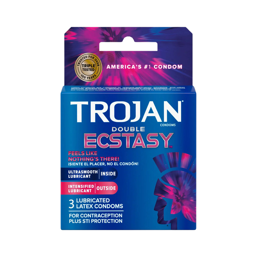 Trojan Double Ecstasy Condoms 3 pack