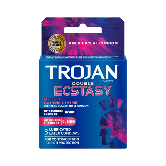 Trojan Double Ecstasy Condoms 3 pack