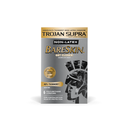 Non Latex Condom Trojan Supra 6 pack