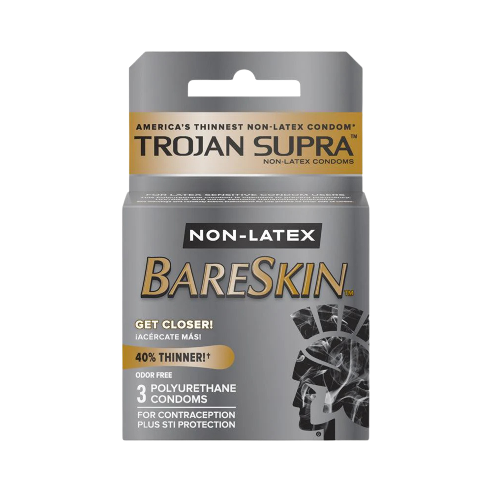 Non Latex Condom Trojan 3 pack