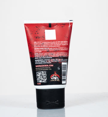 Cock Oil water based lube 2oz body safe personal lubricant back label