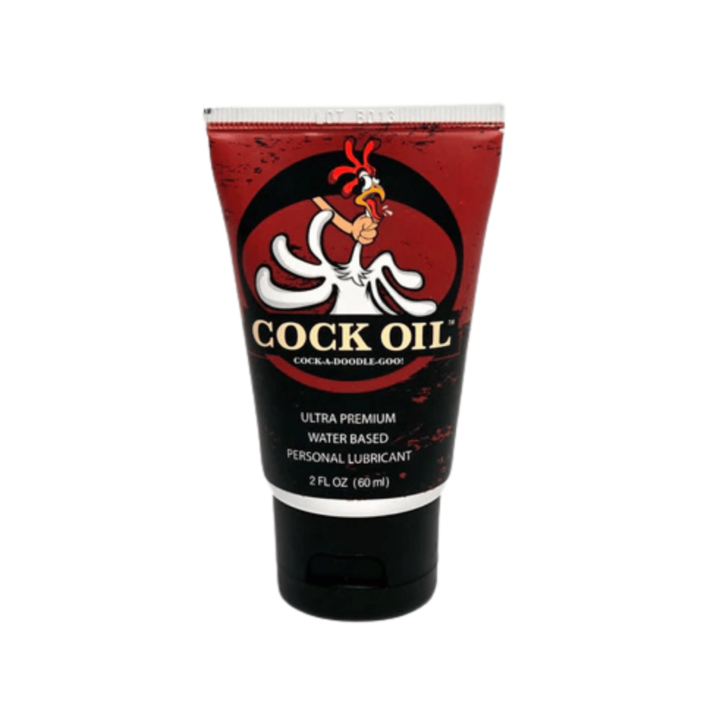 Cock Oil water based lube 2 fl oz squeeze tube front view