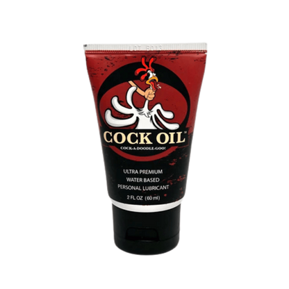 Cock Oil water based lube 2 fl oz squeeze tube front view