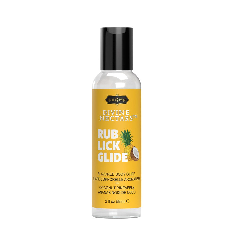 Kama Sutra Divine Nectars Flavored Body Glide 2oz Coconut Pineapple