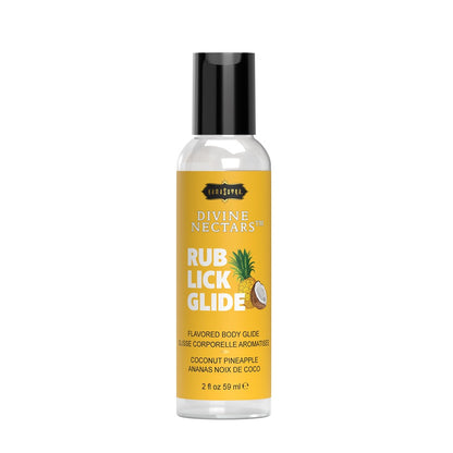 Kama Sutra Divine Nectars Flavored Body Glide 2oz Coconut Pineapple