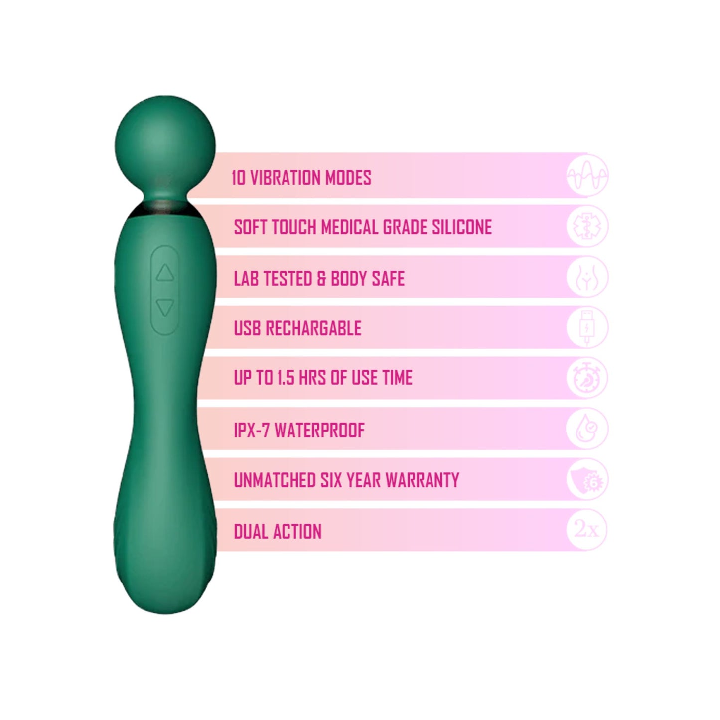  Pure Envy Compact Curve Wand Features