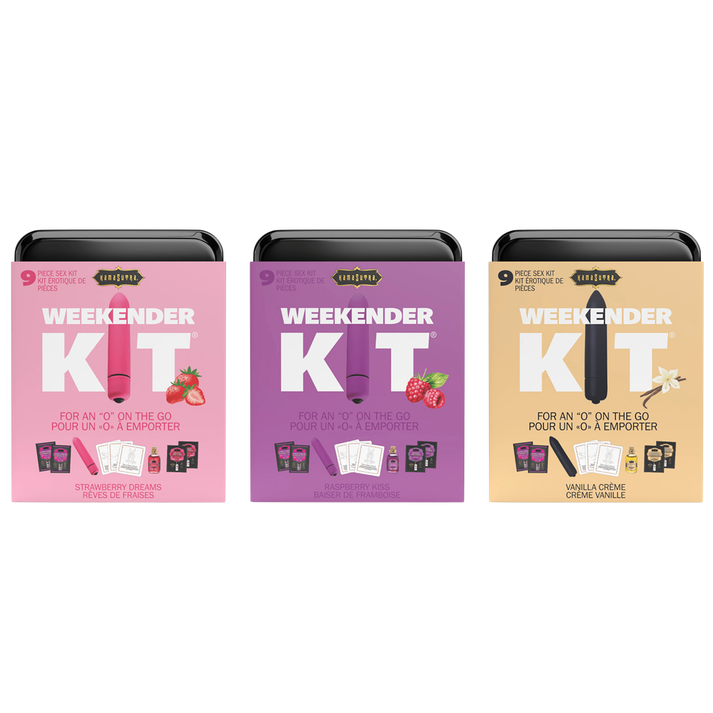 Flavored Sex Lube & Bullet Vibe - Kama Sutra Vibe Weekender Kits