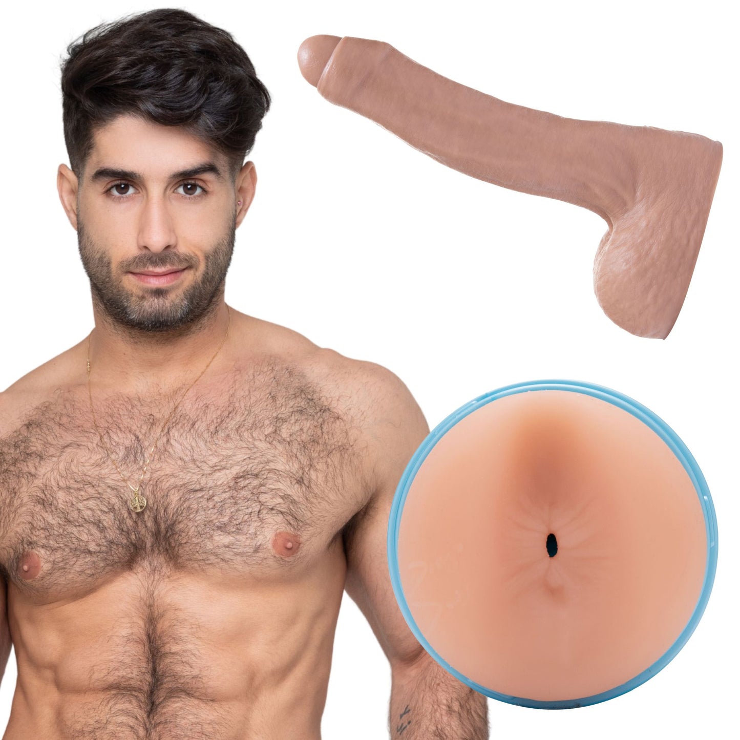 Fleshjack Diego Sans - Butt Masturbator Sleeve & Dildo