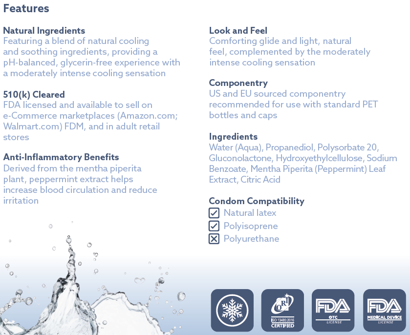 Fleshlube Ice Lubricant Features