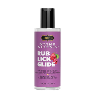 Kama Sutra Divine Nectars Flavored Body Glide 5oz Raspberry Kiss