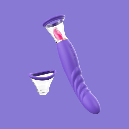 Clit Sucker Vibrator - Oasis Tickle with Licking Modes