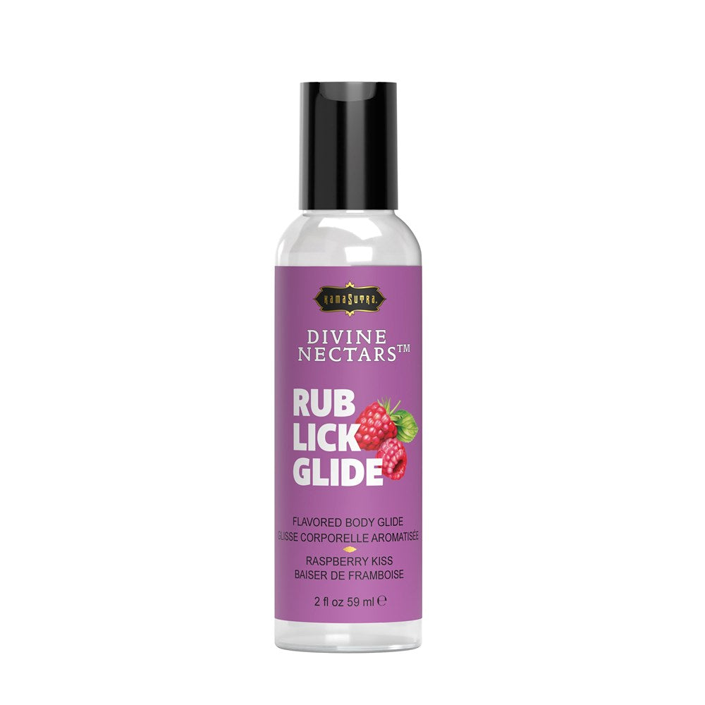 Kama Sutra Divine Nectars Flavored Body Glide 2oz Raspberry Kiss