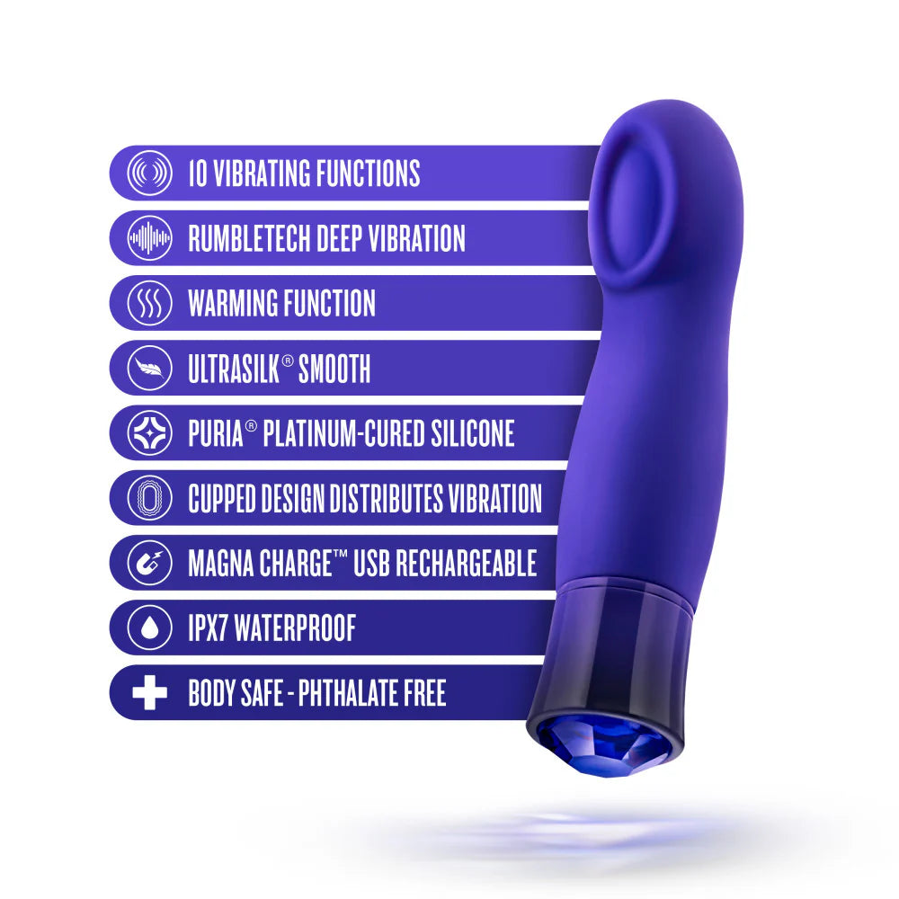 Clit Stimulation Vibrator - Blush Oh My Gem Sapphire
