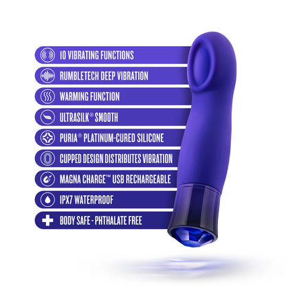Clit Stimulation Vibrator - Blush Oh My Gem Sapphire