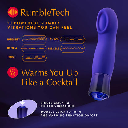Clit Stimulation Vibrator - Blush Oh My Gem Sapphire
